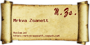 Mrkva Zsanett névjegykártya